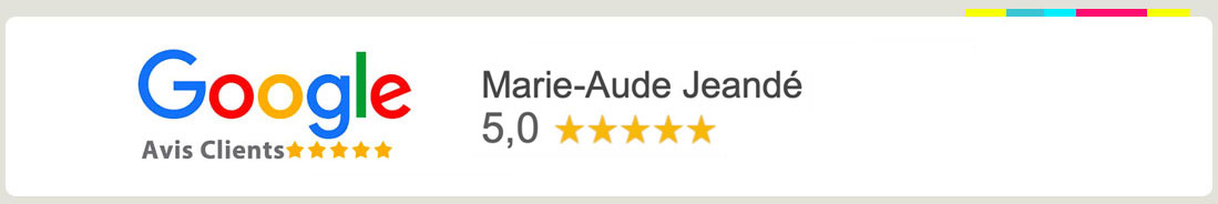 avis clients Marie-Aude Jeandé webdesigner Paris